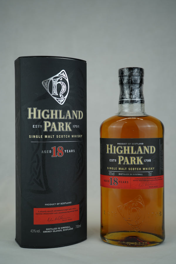 Highland Park 18 Year Old Single Malt Scotch Whisky Old Bottling